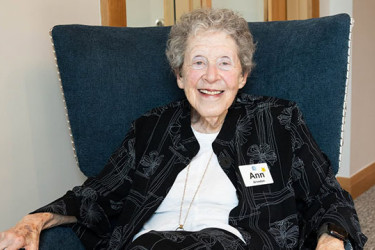 woman smiling